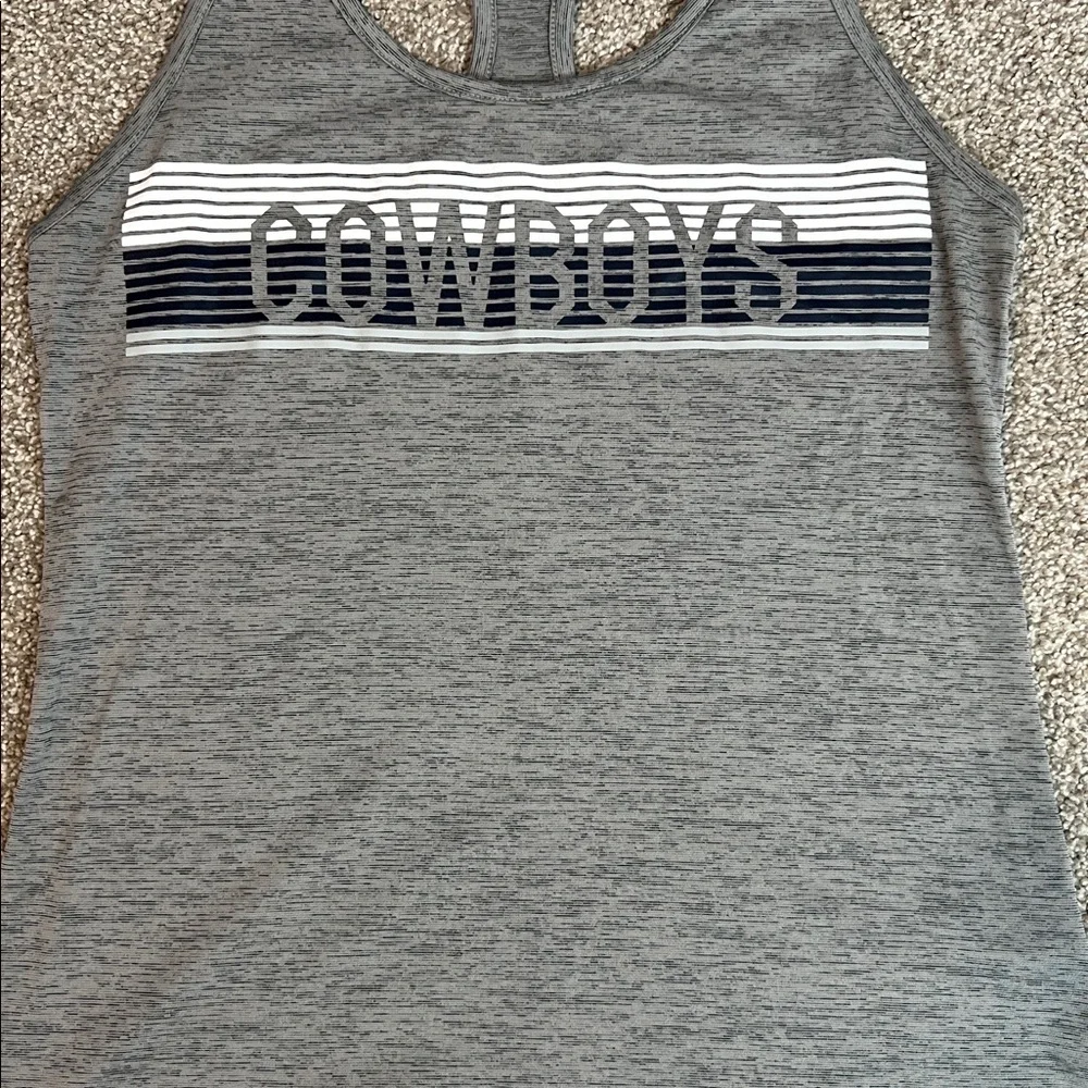 Nike Gray Cowboys Racerback Tank‎